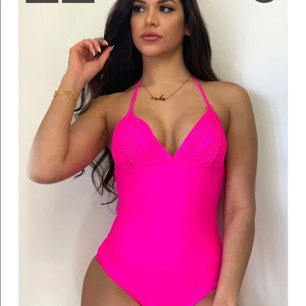 Fashion Effect neon pink one piece